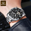 OLEVS Luxury Brand 6605 Men WristWatch Stainless Steel Band  Automatic Mechanical Watch Men  Relogio Montre Homme Clock